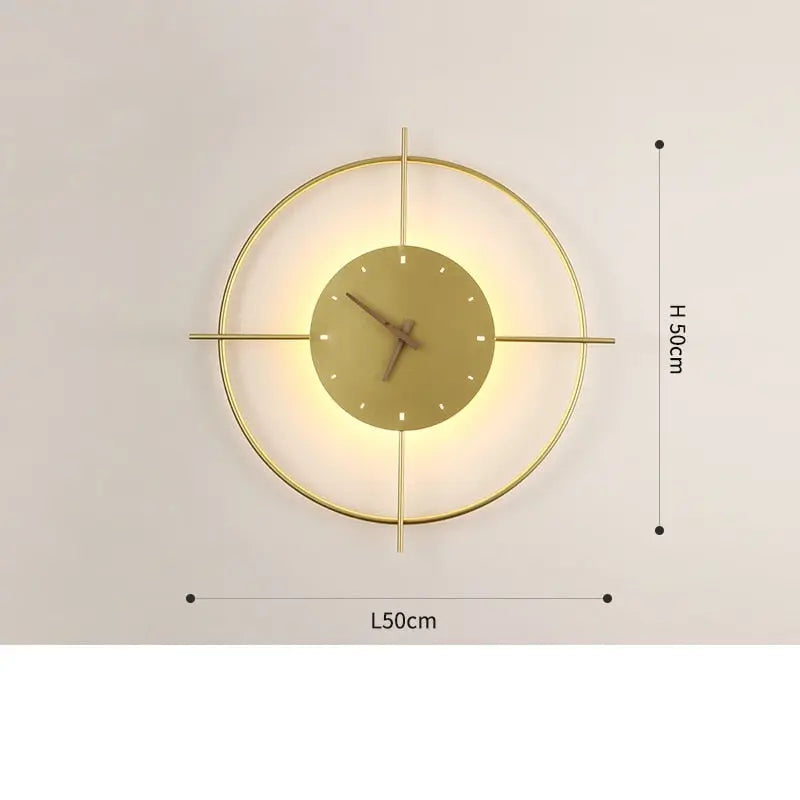 LED Clock Wall Lamp Valda (real clock) SPINGAR.COM