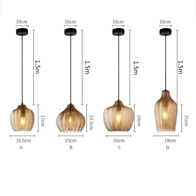 Glass Ball LED Pendant Lamp Malthe SPINGAR.COM