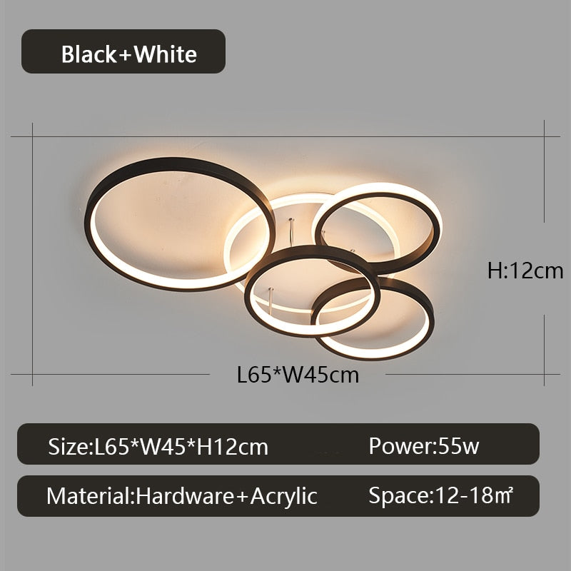 Modern Dimmable LED Ceiling Lamp Dave SPINGAR.COM