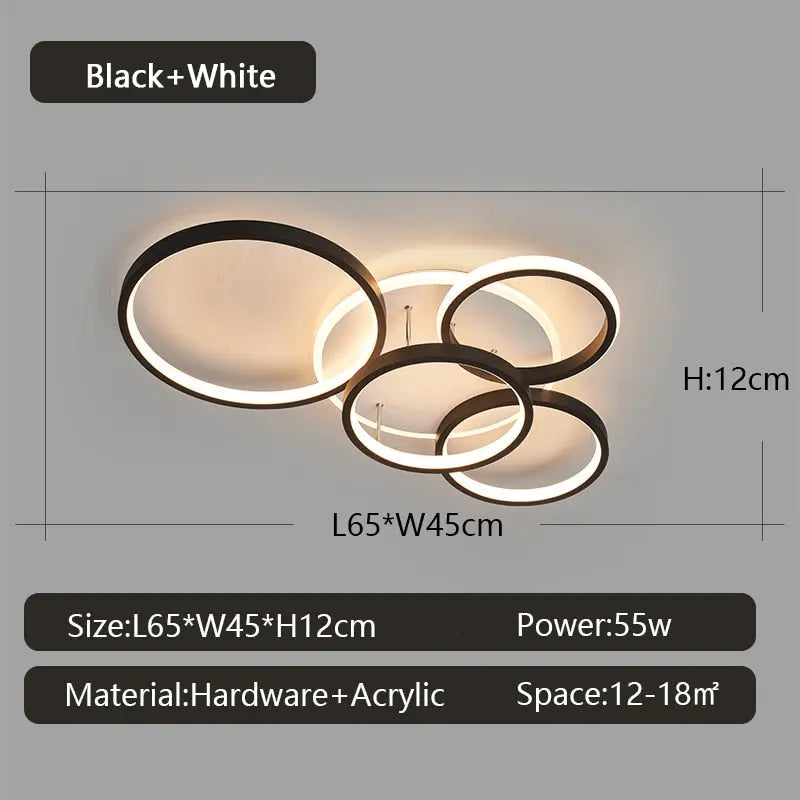 Modern Dimmable LED Ceiling Lamp Dave SPINGAR.COM