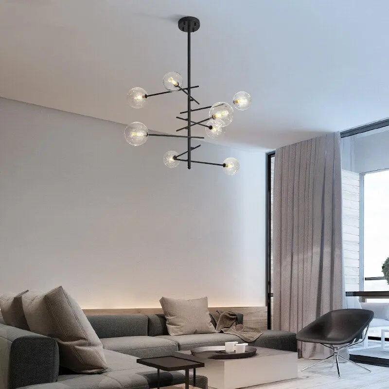 Modern Creative Concise Style Glass LED Pendant Lamp Sparkle SPINGAR.COM