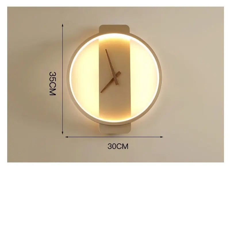 LED Clock Wall Lamp Valda (real clock) SPINGAR.COM