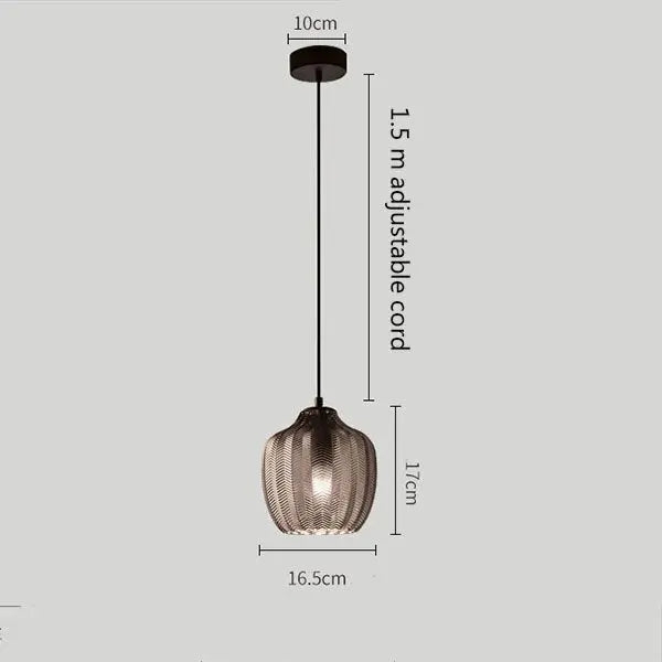 Glass Ball LED Pendant Lamp Malthe SPINGAR.COM
