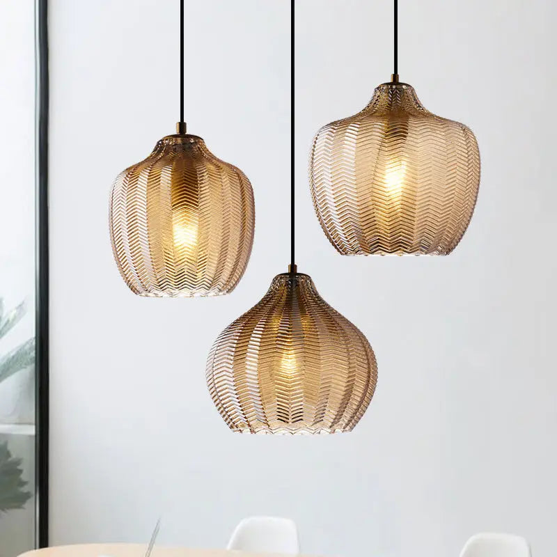 Glass Ball LED Pendant Lamp Malthe SPINGAR.COM