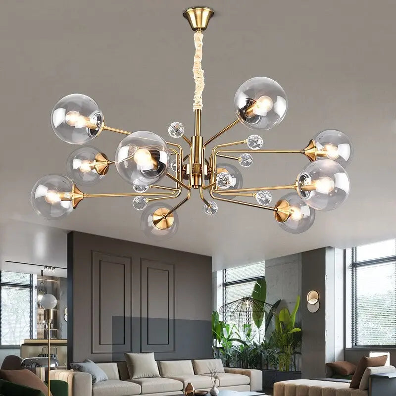 Luxury Glass Ball LED Pendant Lamp Frederik SPINGAR.COM