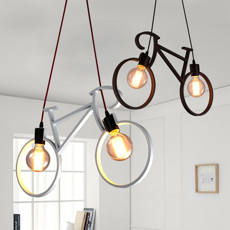 Retro Bicycle Dimmable LED Pendant Lamp Anthony™ Spingar.com