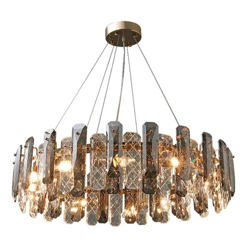 Smoke Grey Crystal Chandelier Timothy™ SPINGAR.COM
