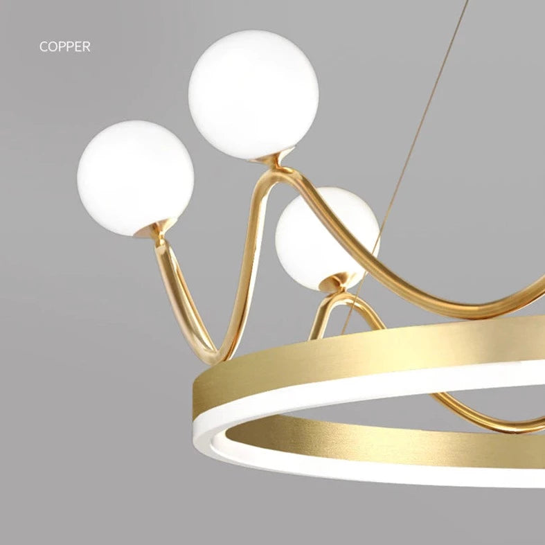 Modern Luxury Crown LED Pendant Lamp Empress™ Spingar.com