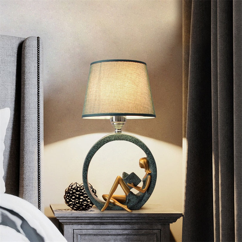Post-modern Deco Bedside Table Lamp Frida SPINGAR.COM