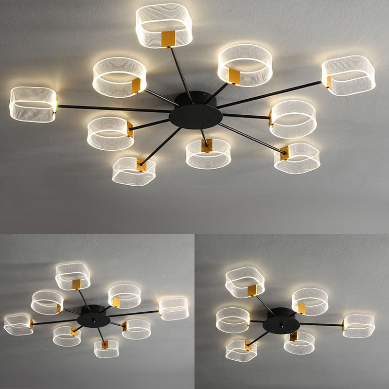 Modern Dimmable LED Ceiling Lamp Kaia SPINGAR.COM