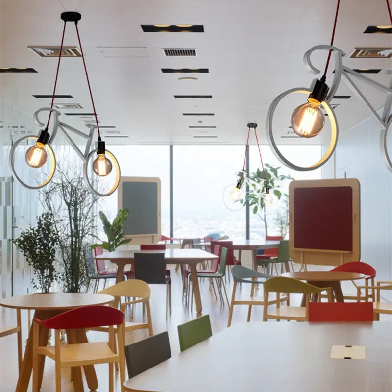 Retro Bicycle Dimmable LED Pendant Lamp Anthony™ Spingar.com