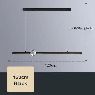 Minimalist Luxury Crystal DinnigvTable LED Island Pendant Lamp Ebbe SPINGAR.COM