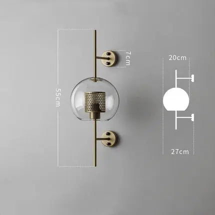 Industrial Vintage Scandinavian Design LED Wall Lamp Donna. SPINGAR.COM