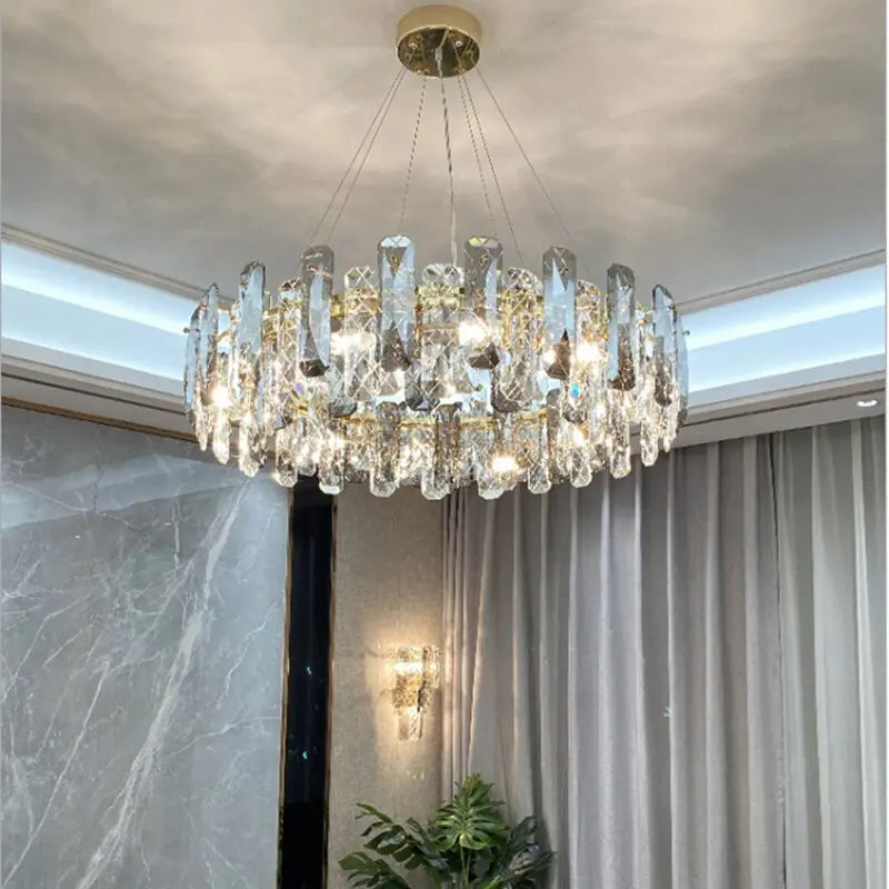 Smoke Grey Crystal Chandelier Timothy™ SPINGAR.COM