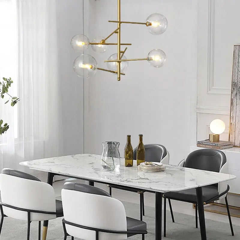 Modern Creative Concise Style Glass LED Pendant Lamp Sparkle SPINGAR.COM