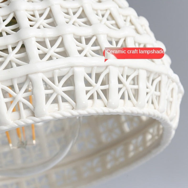 Modern LED pendant lamp in ceramic style Agda SPINGAR.COM