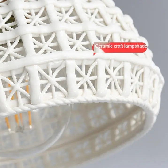 Modern LED pendant lamp in ceramic style Agda SPINGAR.COM