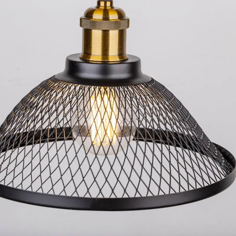 Vintage Retro Iron Net Cage LED Pendant Lamp Lilja SPINGAR.COM