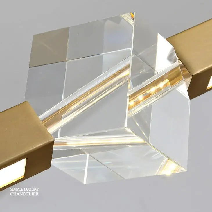 Minimalist Luxury Crystal DinnigvTable LED Island Pendant Lamp Ebbe SPINGAR.COM