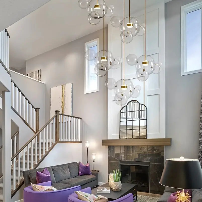 Unique Design Glass Bubble LED Pendant Lamp Edzard SPINGAR.COM