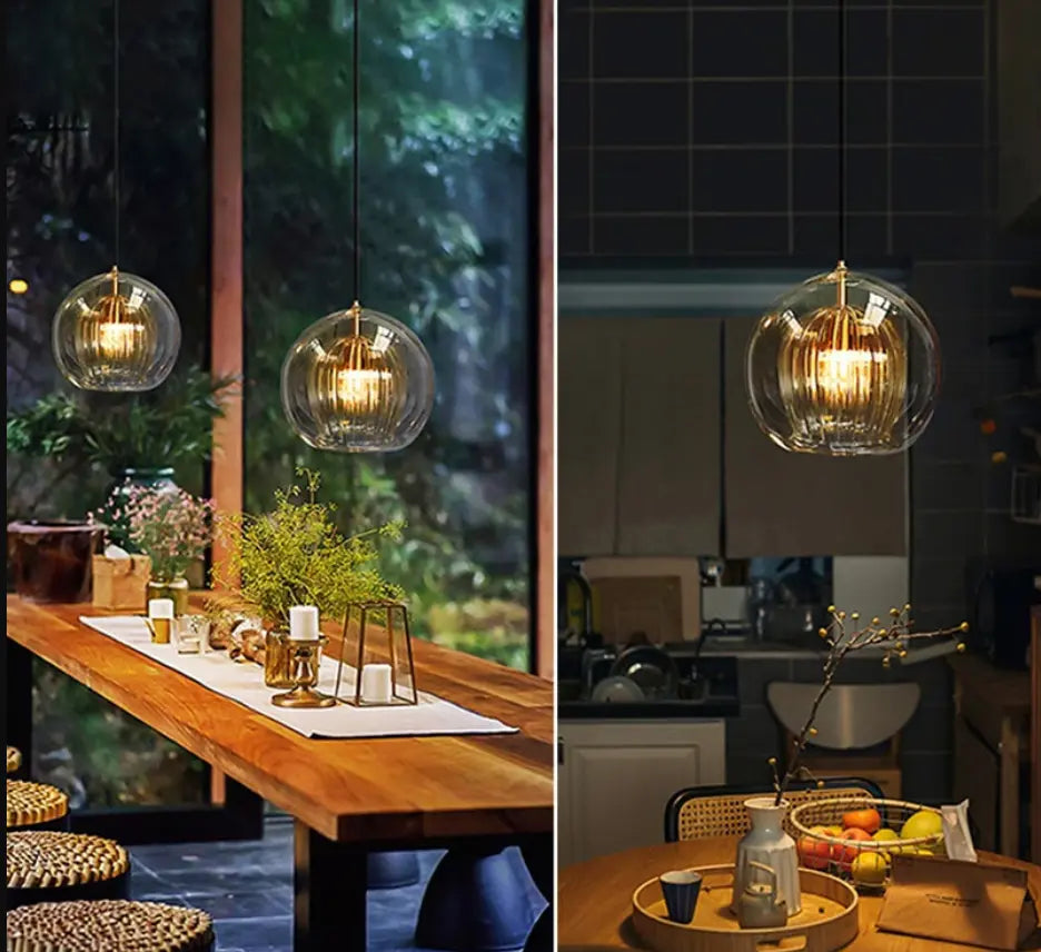 Nordic Glass LED Pendant Lamp Danni SPINGAR.COM