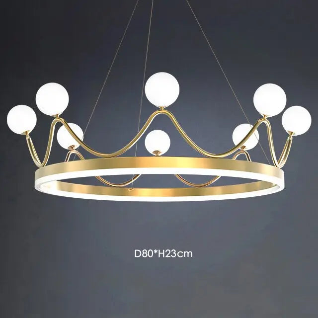 Modern Luxury Crown LED Pendant Lamp Empress™ Spingar.com