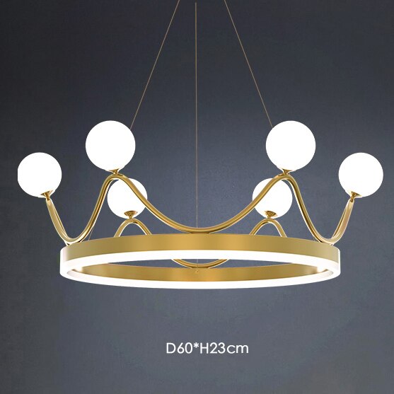 Modern Luxury Crown LED Pendant Lamp Empress™ Spingar.com