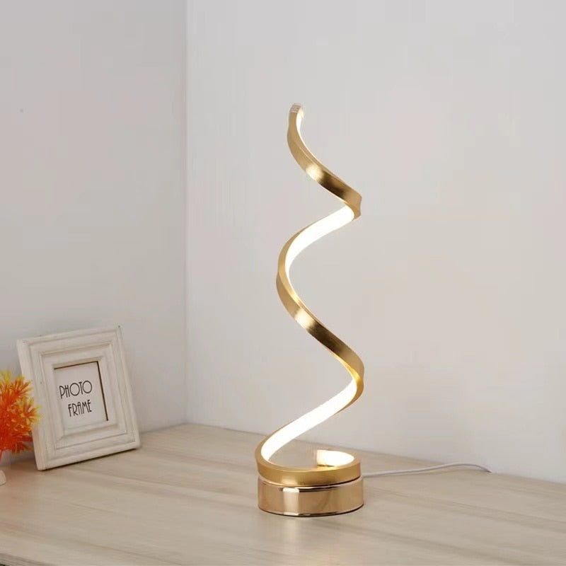 Postmodern Luxury Spiral-shaped LED floor lamp Aina SPINGAR.COM