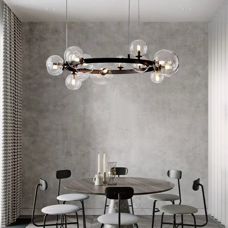 Modern Glass Ball LED Pendant Lamp Pelle SPINGAR.COM
