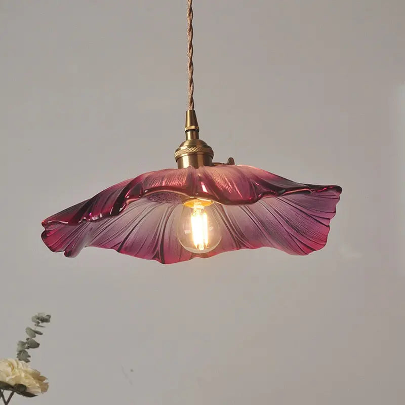 Modern Glass Flower LED Pendant Lamp Solveig SPINGAR.COM