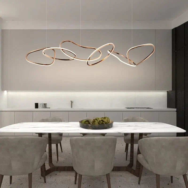 Modern Creative Circle LED Island Pendant Lamp Ashby SPINGAR.COM