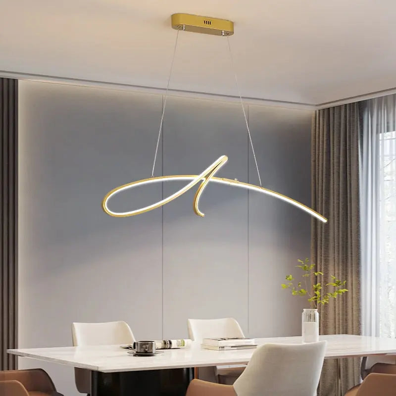 Modern Dining Table LED Island Pendant Lamp Nissa SPINGAR.COM