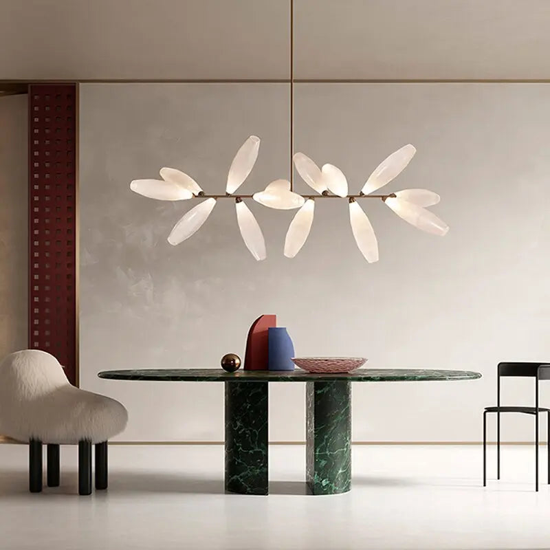 Nordic Minimalist Glass Shade LED Island Pendant Lamp Sverre SPINGAR.COM