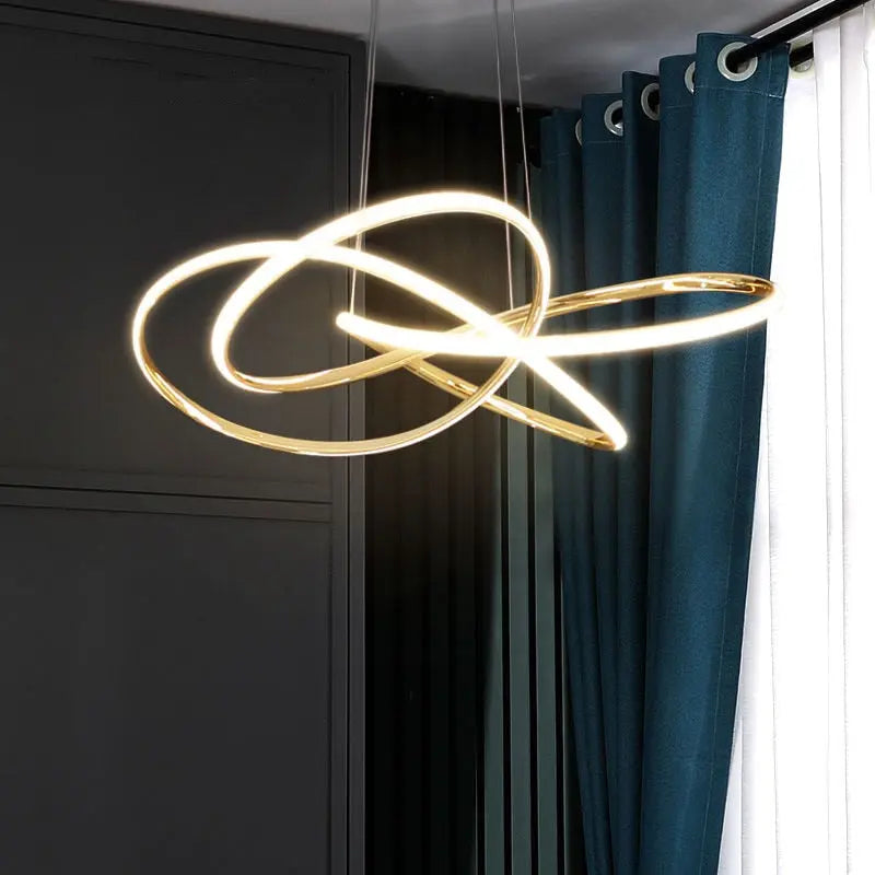 Gold Finished Scandinavian Design Modern Dimmable LED Pendant Lamp Mette SPINGAR.COM