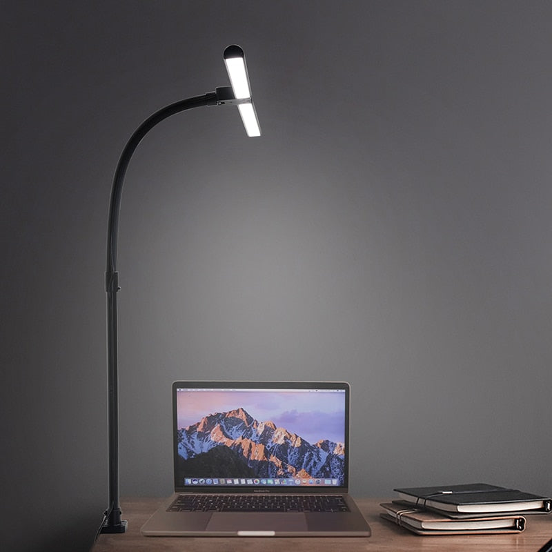 Flexible Double Head Dimmable LED Desk Lamp Lida SPINGAR.COM
