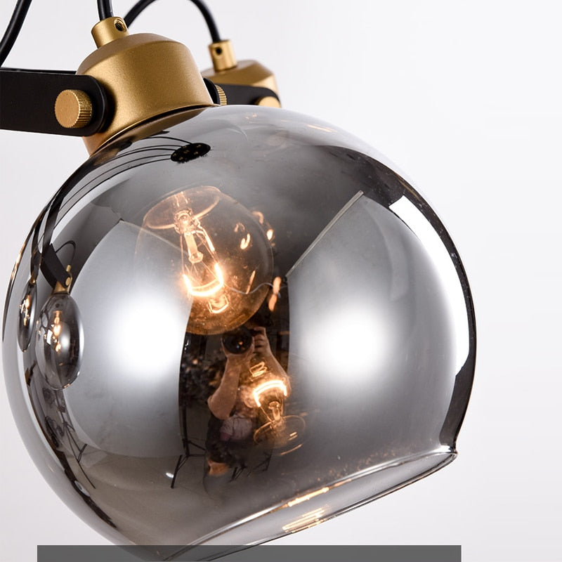 Post Modern Luxury Grey Glass Pendant/Kitchen Island Lamp Clemens SPINGAR.COM