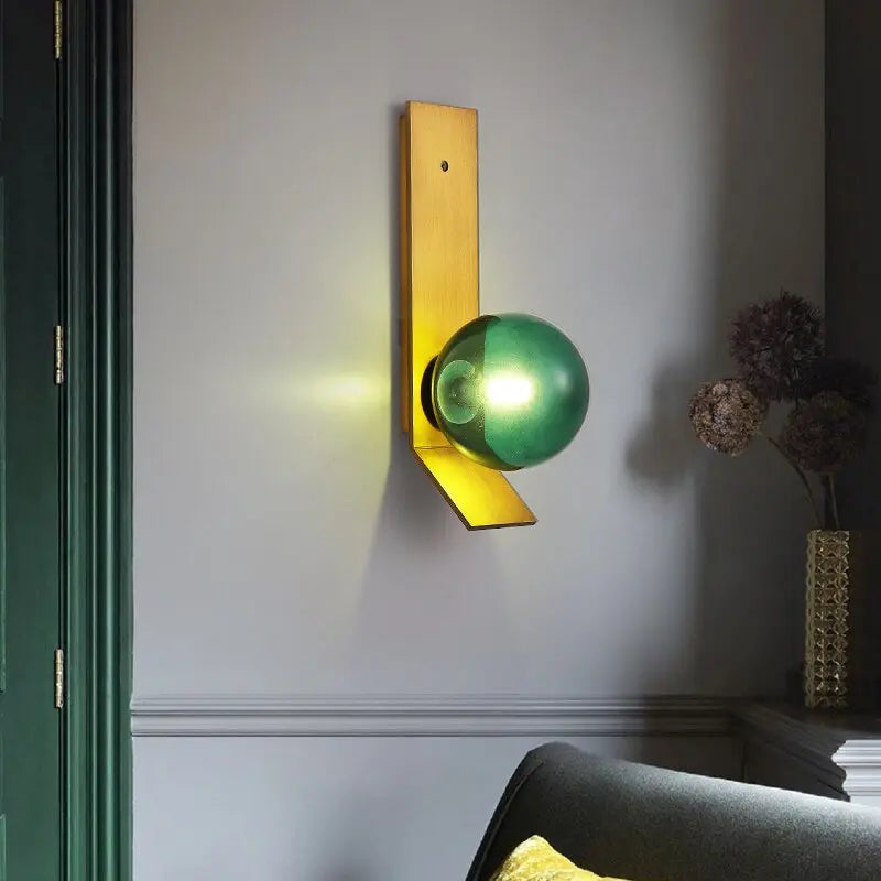 Modern Glass Ball LED Wall Lamp Aksel SPINGAR.COM
