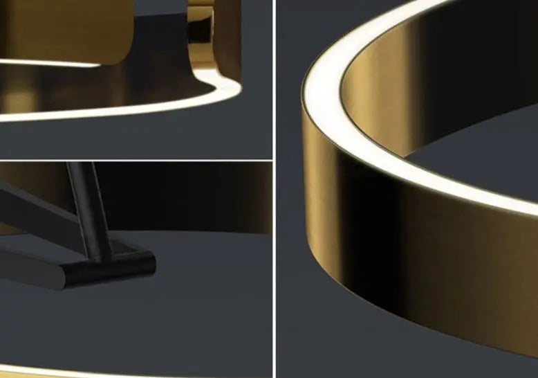 Modern Luxury Dimmable LED Ring Floor Lamp Alberte SPINGAR.COM