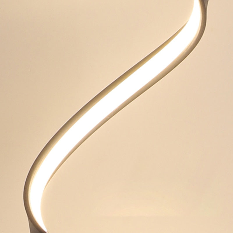 Postmodern Luxury Spiral-shaped LED floor lamp Aina SPINGAR.COM