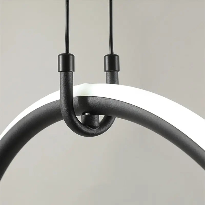 Post Modern Geometric Pattern LED Strip Kitchen Island Lamp Shelby SPINGAR.COM