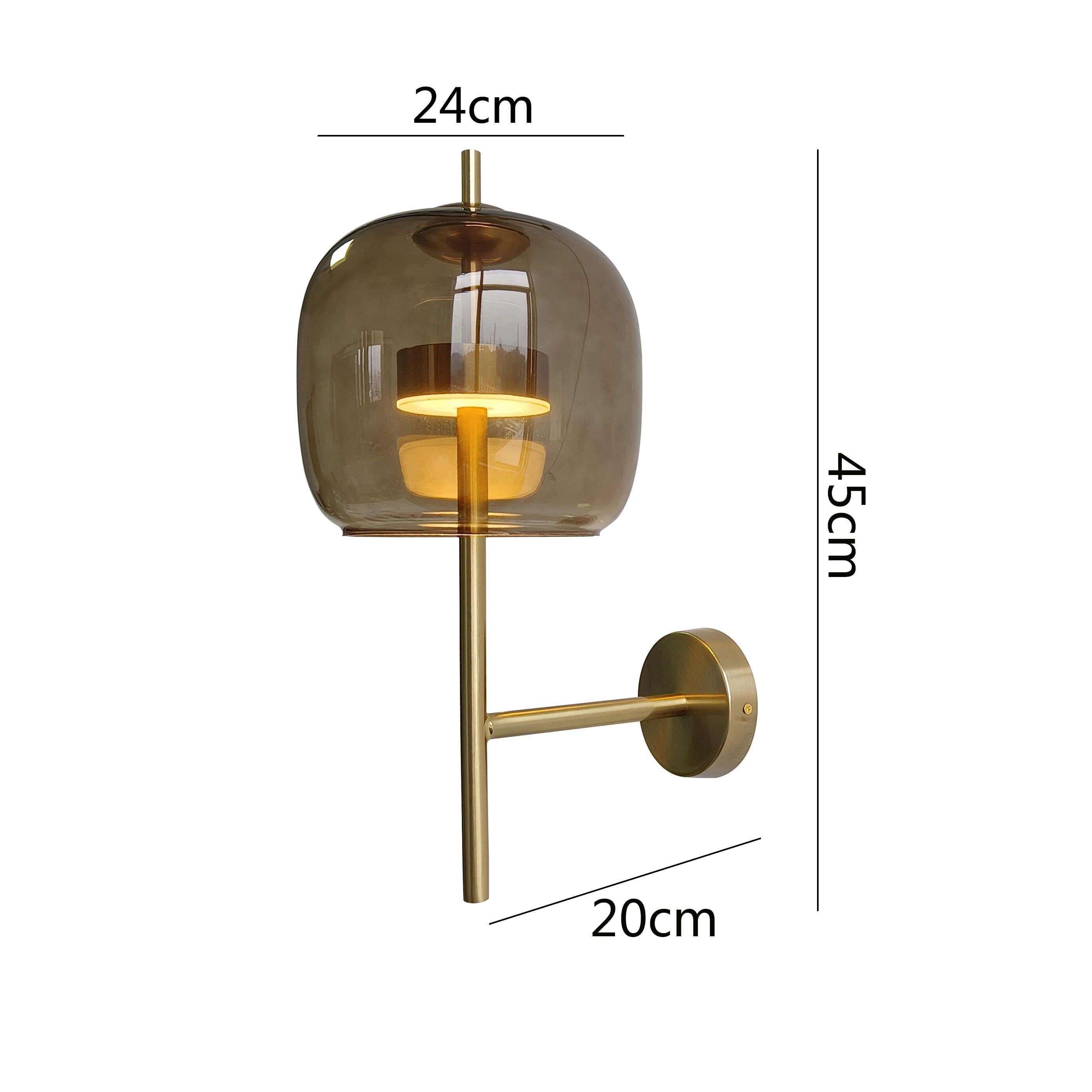 AJ Luxury Glass Shade Wall Lamp Arne™ SPINGAR.COM