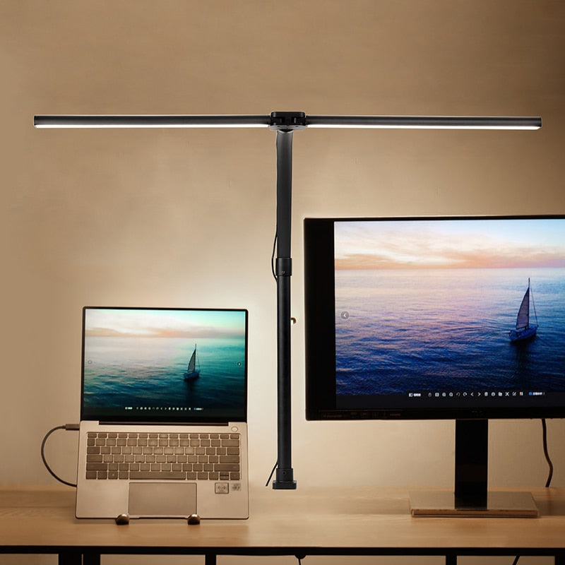 Flexible Double Head Dimmable LED Desk Lamp Lida SPINGAR.COM