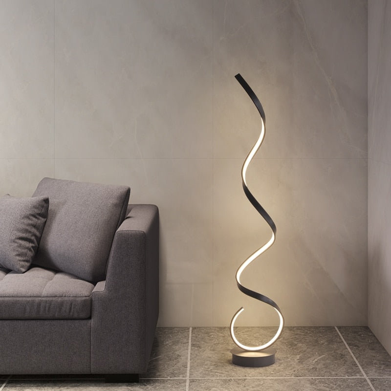 Postmodern Luxury Spiral-shaped LED floor lamp Aina SPINGAR.COM
