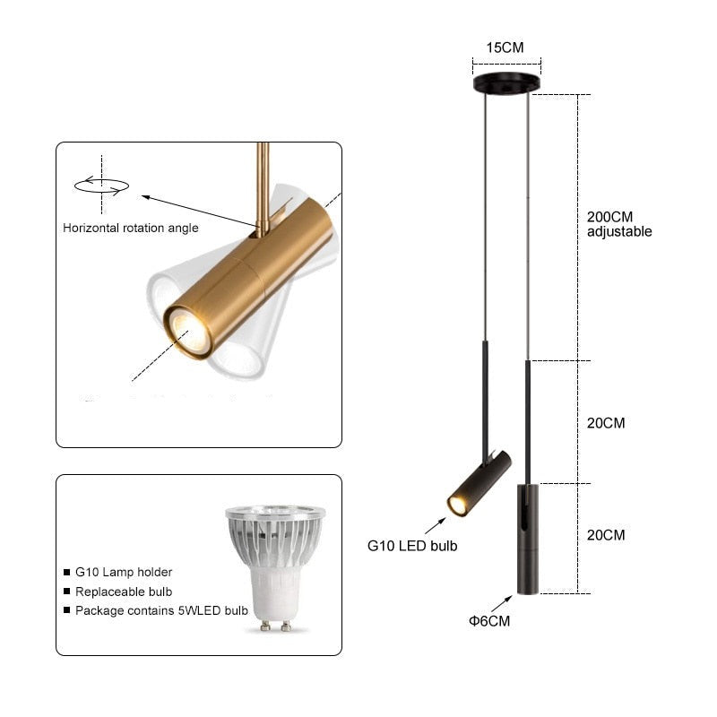 Scandinavian Minimalist LED Pendant Lamp Bendik SPINGAR.COM