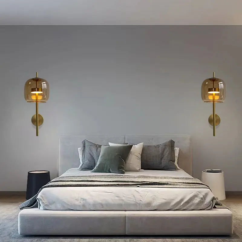 AJ Luxury Glass Shade Wall Lamp Arne™ SPINGAR.COM