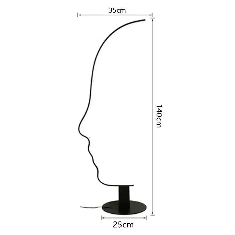 Designer Face LED Floor Lamp Madeline™ SPINGAR.COM