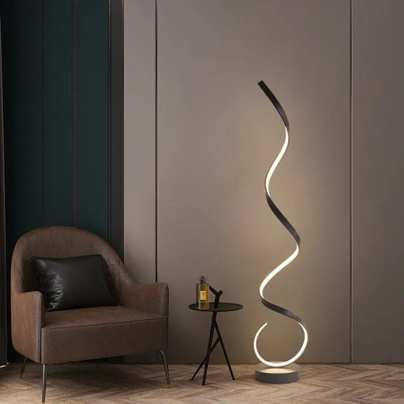 Postmodern Luxury Spiral-shaped LED floor lamp Aina SPINGAR.COM