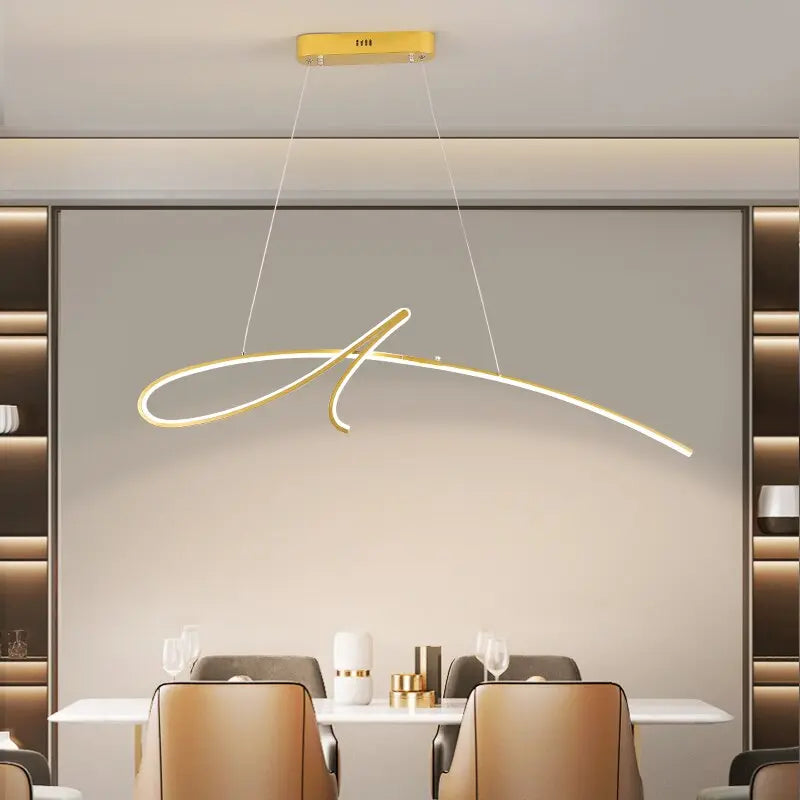 Modern Dining Table LED Island Pendant Lamp Nissa SPINGAR.COM