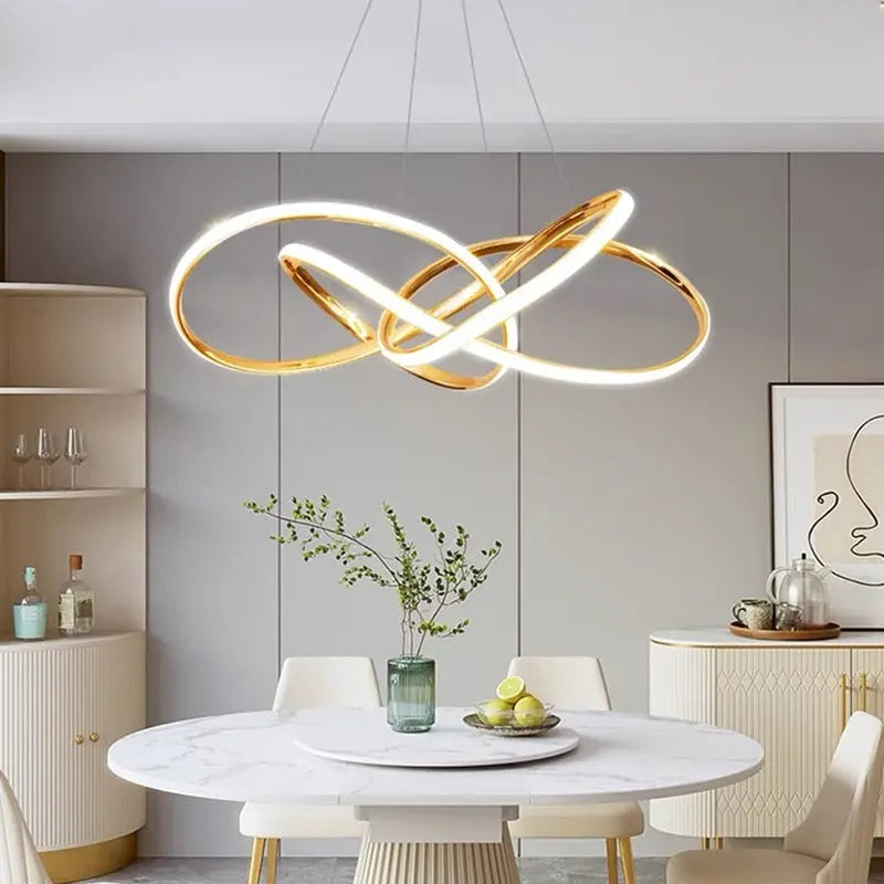 Gold Finished Scandinavian Design Modern Dimmable LED Pendant Lamp Mette SPINGAR.COM