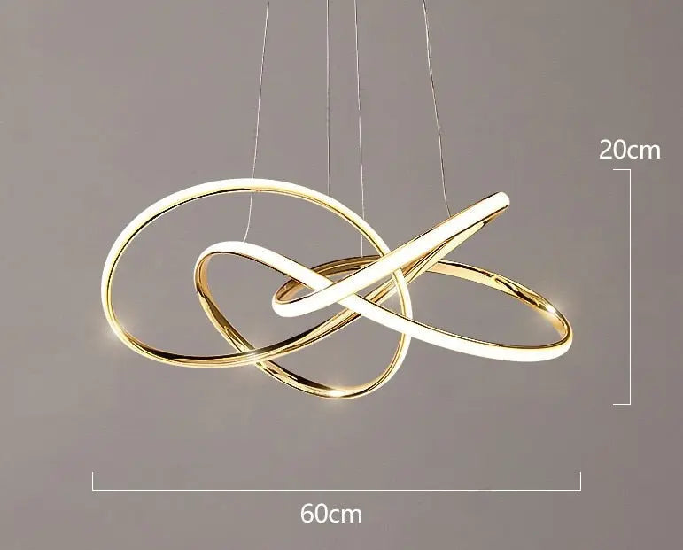 Gold Finished Scandinavian Design Modern Dimmable LED Pendant Lamp Mette SPINGAR.COM